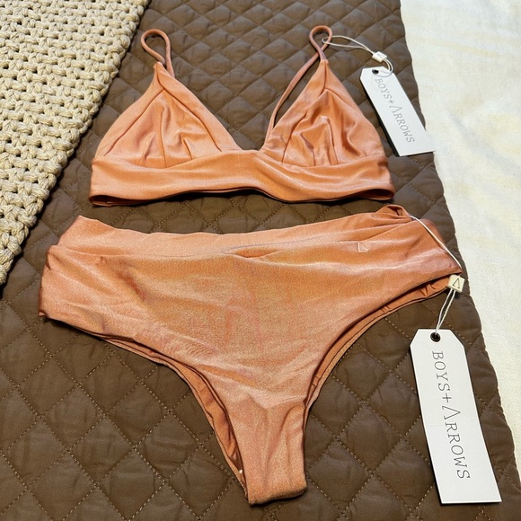 NWT Boys + Arrows Raz Bikini Bottoms Blush & Bashful S or L - Picture 2 of 11